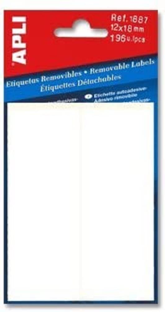 APLI 2565-White Double Front Labels 38.0 x 102.0mm