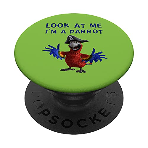 Look At Me I'm A Parrot Boy Girl - Disfraz divertido PopSockets PopGrip Intercambiable