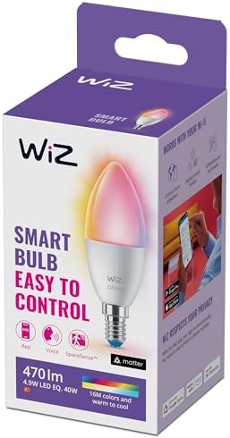WiZ Smart Light Bulb, E14 Base