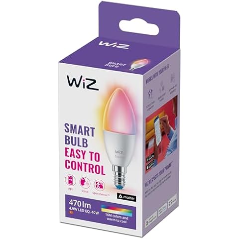 WiZ Smart Colour & White Candle Light Bulb Cover