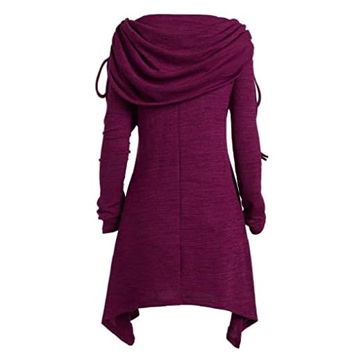 Rea för kvinnor blus TUDUZ damer plus size solid smal långärmad t-shirt elegant rynkad vikkrage långa tunika toppar
