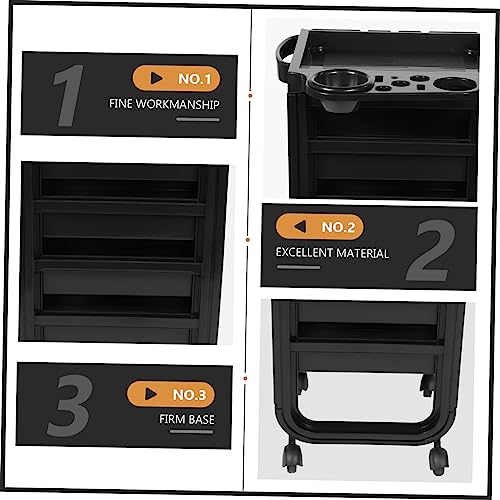 Chariot coiffure robuste multi-étages à roulettes pour ranger les outils