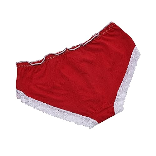 Image of heartbury Women's 100% Cotton Lace Panty Mid Waist Bio Wash Soft Stretch Ladies Hipster, (Pack of 3)