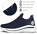 Pujcs Womens Walking Shoes Non Slip Sneakers Lightweight Tennis Shoes Breathable Running Shoes Gym Workout Mesh Ball Shoes All Dark Blue Size 10