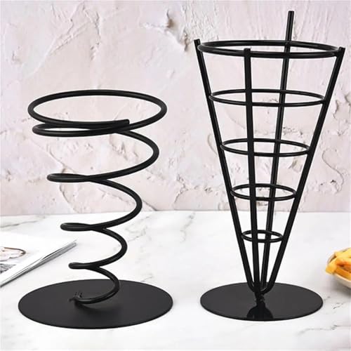 Support de cornet de crème glacée présentoir de frites et chips de poisson 2pcs