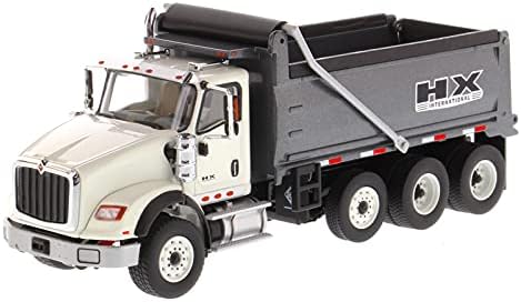 para DIECAST Masters International HX620 Camión volquete 71013 en blanco con pistola metal gris cama 150 DIECAST modelo acabado camión