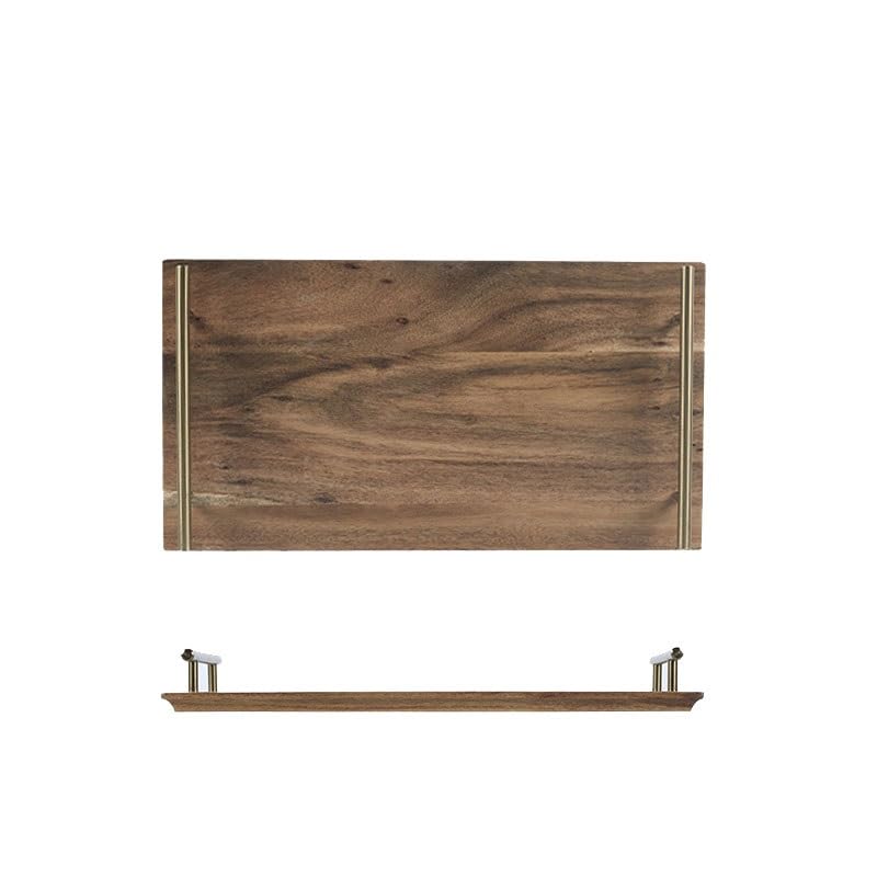 Tablett für Couchtisch, Wohnzimmer, Couchtisch, rechteckig, Haushalt, japanisches Massivholz, Sushi-Tablett, Desserttablett, Brottablett, Holztablett, Charcuteriebretter (L)