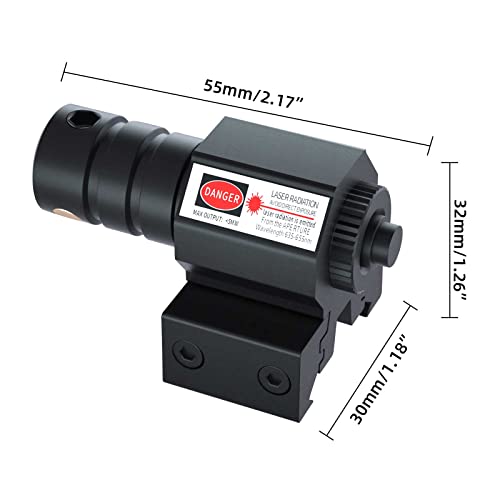 Beileshi Tactical Compact Red Laser Beam Dot Sight For Pistol/Handgun/Rifle Picatinny Rail Mount Less Than 5Mw Output #TOP1