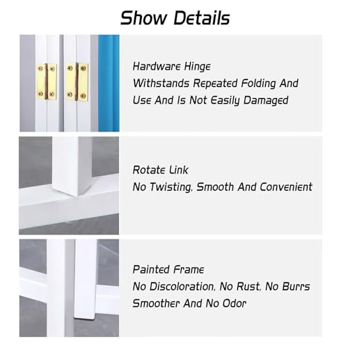 Sywlwxkq 6 Panels Medical Privacy Screen,6Ft High Room Divider thumb #4