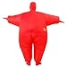 RHYTHMARTS Red Inflatable Costume Full Body Suit Halloween Christmas Costumes Fancy Dress Adult (Red)