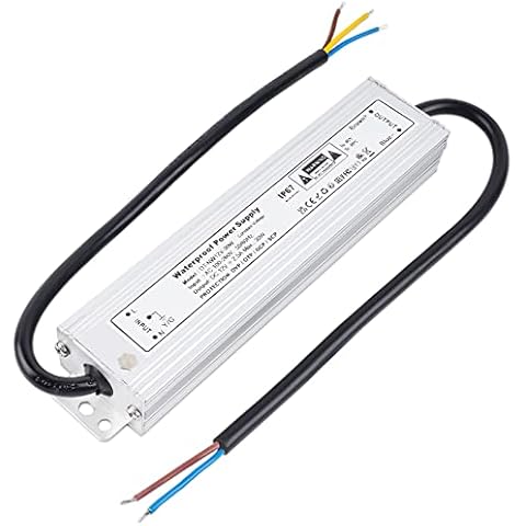 VARICART Outdoor LED Driver 12V 30W 2.5A, IP67 Waterproof Lighting Transformer 240 to 12V DC, Constant Voltage PSU Adaptor, Regulated Power Supply for Garden Outdoor LED Strip and Indoor LED Lights Cover
