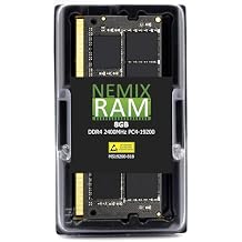 NEMIX RAM 8GB 1X8GB DDR4 2400MHz PC4-19200 1Rx8 1.2V CL17 260-PIN Non-ECC SODIMM Compatible with Samsung M471A1K43CB1-CRC Laptop PC Memory