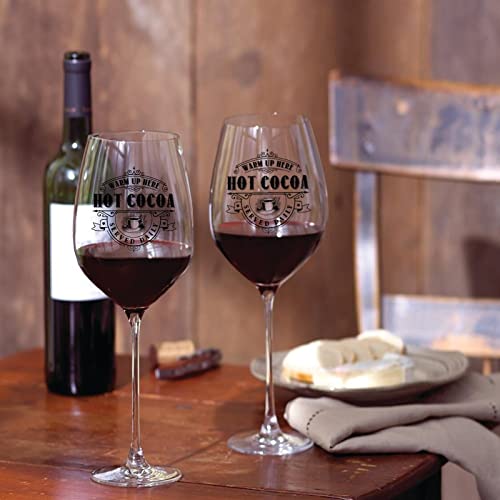 Verres à vin amusants Hot Cocoa pour des soirées cocooning réussies au coin du feu - 7
