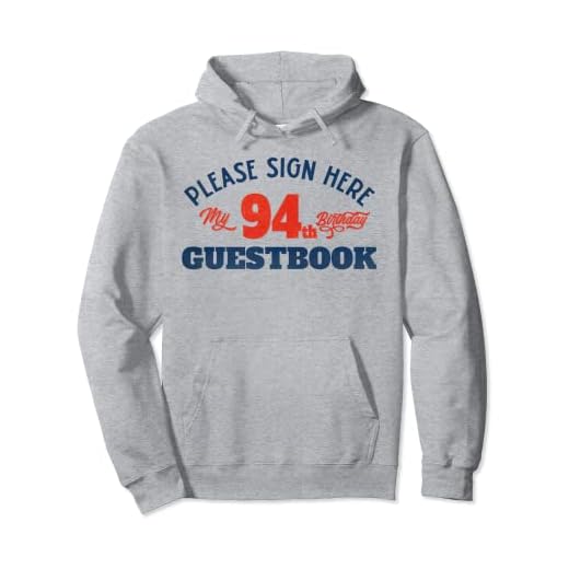 Mi libro de visitas de 94 cumpleaños: regalos de 94 cumpleaños para mujer Sudadera con Capucha