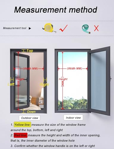 Mosquitera de seguridad para ventanas abatibles de aluminio lavable con cierre 7