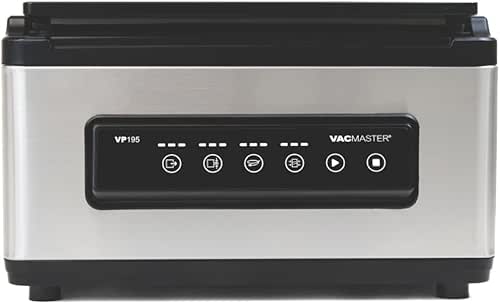 VacMaster VP195 Chamber Vacuum Sealer, 2-in-1 Sealing Power, Dual Function