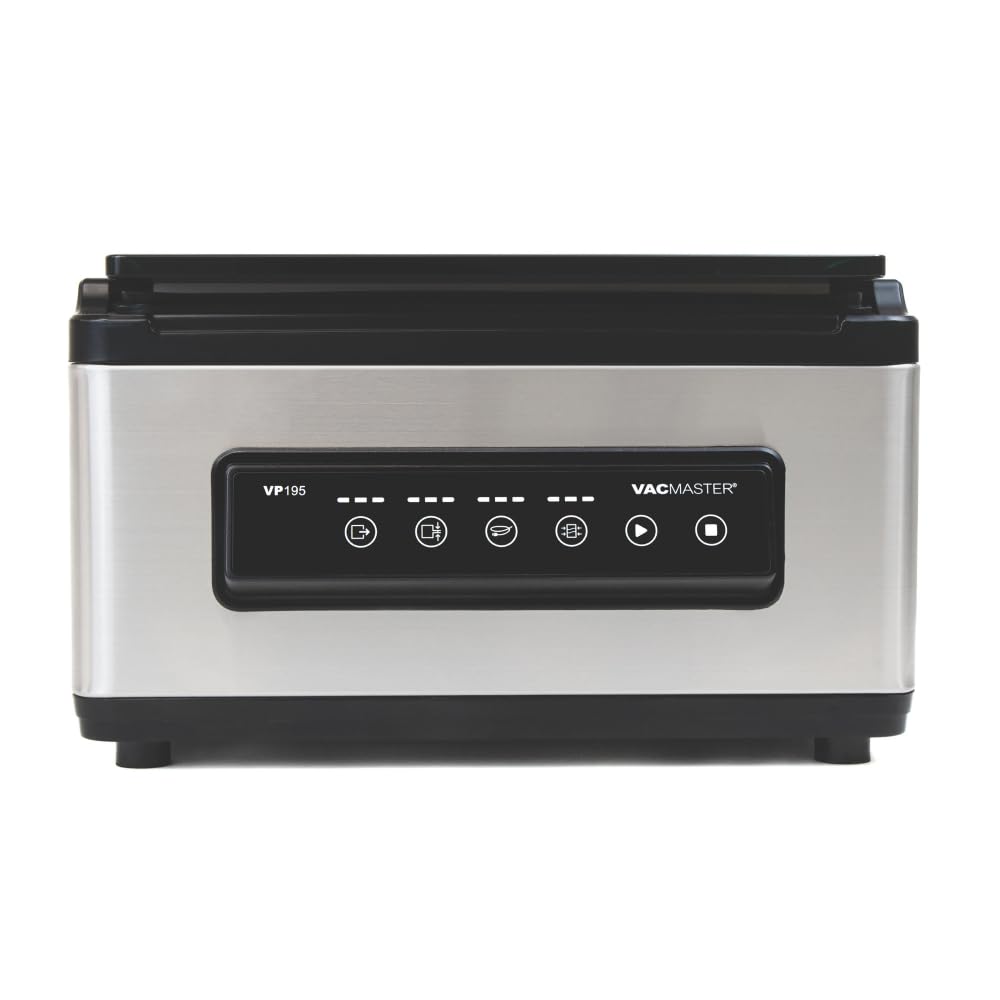 VacMaster VP195 Chamber Vacuum Sealer, 2-in-1 Sealing Power, Dual Function Chamber & External Sealing, Internal for Pouches 12"x12", External for