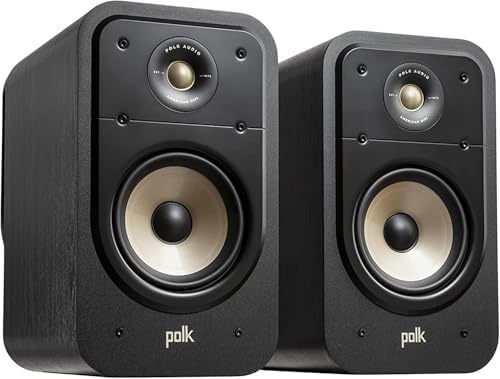 Signature Elite ES20 Bookshelf Speaker, 150w Compatible, 1" Tweeter & 6.5" Woofer (Pair) Black