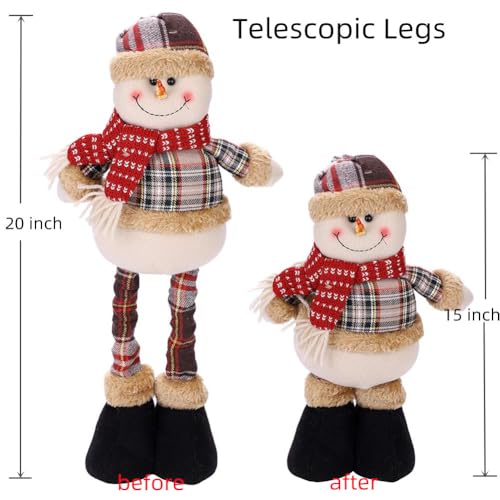 Ibluelover-Christmas-Decorations-Figurine-Telescopic-Length-Christmas-Ornament-Snowman-Reindeer-Santa-Claus-Plaid-Standing-Home-Decorations-Doll-Soft-Door-Window-Table-Tree-Holiday-Decor-1-Piece Ibluelover Christmas Decorations Figurine Telescopic Length Christmas Ornament Snowman Reindeer Santa Claus Plaid Standing Home Decorations Doll Soft Door Window Table Tree Holiday Decor 1 Piece