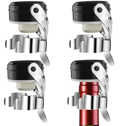 Flaschenverschlüsse Mit Hebel 4 Stück Sektverschluss Edelstahl...