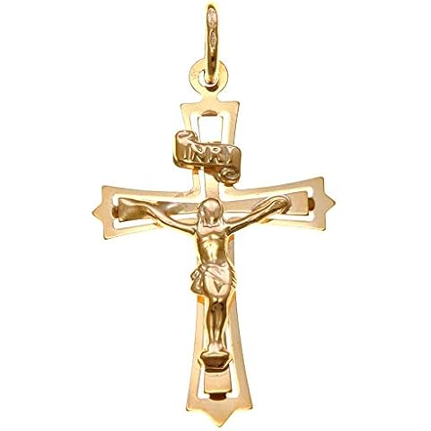 Alexander Castle Solid 9ct Gold Crucifix Pendant Cover