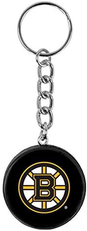 Bruins Officially Licensed Mini Hockey Puck Keychain