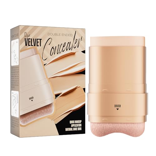 Barra De Base Facial - Barra De Base Correctora | Cobertura Total Ligera Hidratante, Con Cepillo, Barras De Contorno Hidratantes, Cobertura Total Mate Para Maquillaje Facial De Belleza