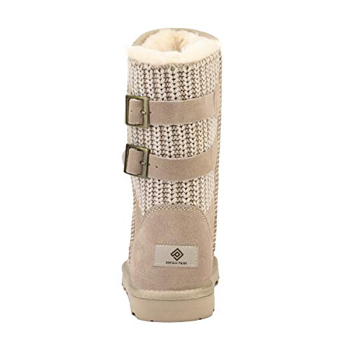 Dream Pairs Women's Sand Faux Fur Mid Calf Fashion Winter Snow Boots Size 9 M Us Sweaty-Buckle #TOP2