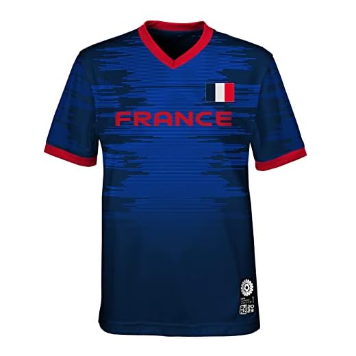 FIFA Maillot Officiel de l'équipe de France pour Femme Coupe du Monde de Football 2023 Unisexe (1 pièce)