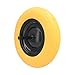 Ferrestock FSKROM001 Rueda Maciza para Carretilla de Obra y jardinería Profesional o doméstico impinchable con llanta metálica, Amarillo