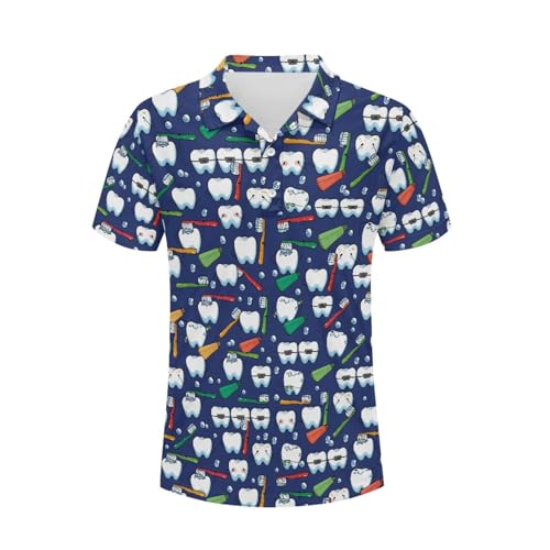 Amzbeauty Mens Cool Comfort Polo Quick Dry Shirt Athletic Fit Gym Workout Top3