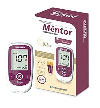 STANDARD Mentor Digital Blood Glucose monitor with 10 strips