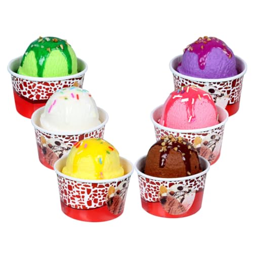 Faux cônes de glace en PVC pour vitrine : décors réalistes SHINEOFI réutilisables