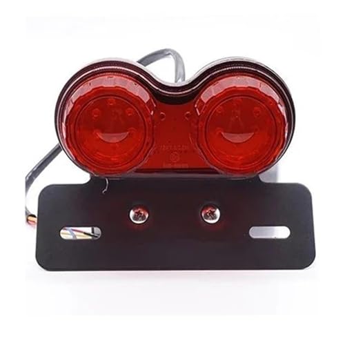Luz trasera LED para motocicleta universal con piloto de freno e intermitentes 12V