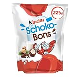 KINDR SCHOKO-BONS – Douceur Chocolat au Lait Fondant, Plaisir Gourmand à Partager (225g) - Le lot de 3