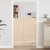 Moderne Pendeltüren aus massivem Kiefernholz 100x50 cm | Elegantes Design für den Innenbereich | Paar Flügeltüren im puristischen Stil | Raumteiler