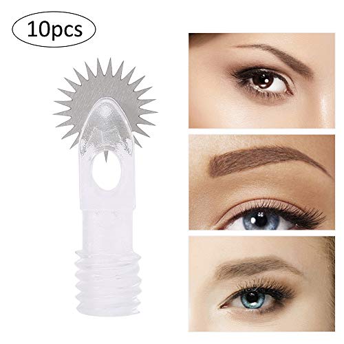 Preisvergleich Produktbild Tattoo Nadel, Nadel für Augenbrauen, Augenbrauen Tätowierung Nadeln Tattoo Augenbrauenklinge Semipermanente Make up Nadel Semipermanentes Augenbrauen Make up Tool (Klein 10pcs)