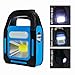 Bnineteenteam Solar Camping Lantern, 3 in 1 USB Charging Tent Light for Camping Hiking, Traveling, Backpacking (Blue