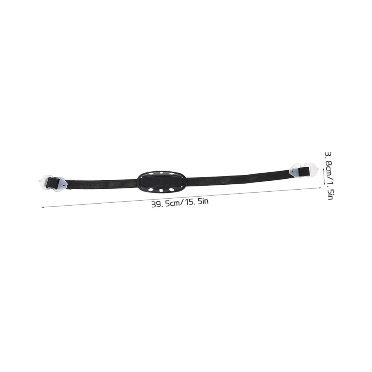 ifundom Sottogola Del Casco Cinghie Elmetto Con Sottogola Bande Elastico Mento Cinturino Per Casco Regolabile Sottogola Resistente All'usura Plastica Black