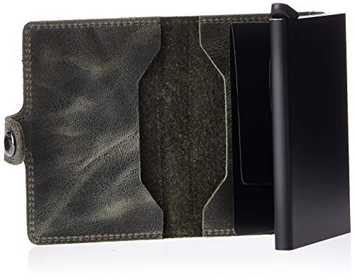 Secrid Seaclid Mini Wallet, Vintage Olive-Black, Olive Black #TOP3