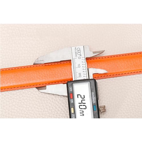 Women's Thin Ratchet Belts, Fashion Adjustable Denim Casual Belt with Swan Pattern Alloy Automatic Buckle3