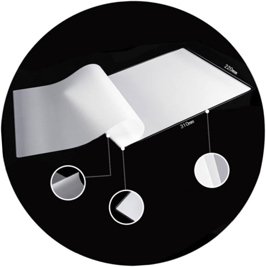 Waterproof Protective Film 100 Pcs Thermal Laminating Sheets Photo Sealer Film Material for Home Office A4 Size Compatible