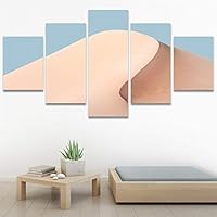 SIGNWIN 5 Panel Canvas Wall Art Modern Art Desert Multicolor Nature Photography Relax/Calm Southwest for Home Decorations Ready to Hang - 60