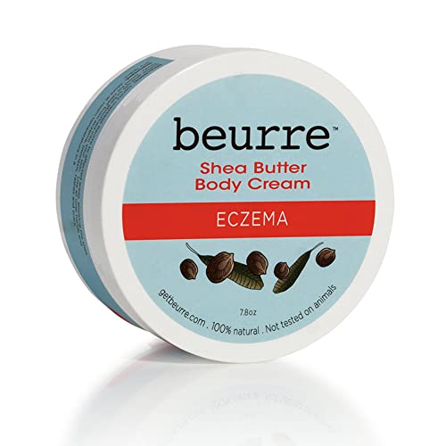 Beurre Shea Butter Eczema Body Cream With Moisturizing Oils - Soothing, Hydrating Vegan Eczema Skin Care For Sensitive Skin Conditions, Psoriasis, Rashes, Dry Skin, Infused With Chamomile & Calendula #TOP4