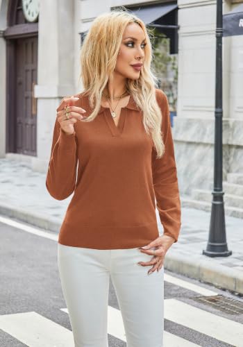 Women's Polo Neck Lightweight Sweaters - image 2