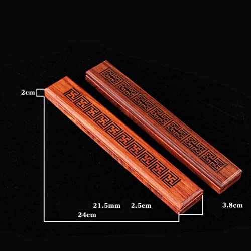 Garneck Queimador de incenso de caixão, suporte de incenso de madeira, caixa de incenso para bastões