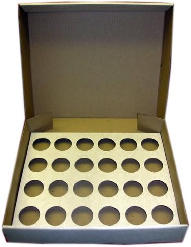 1 x 4" Strong White 24 Cup Cake Cupcake Muffin Box & Tray