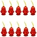 4E's Novelty Fire Hydrant Straw Cups With Lids (10 Pack) 12oz - For Paw Dog Patrol, Firefighter Birthday Party Favors, Firetruck Fireman Party Decorations, Rescue Dog Marshall