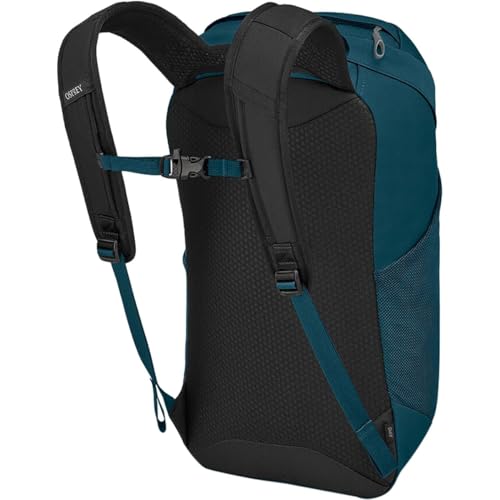 Image of Osprey Farpoint Fairview Travel Daypack for Men and Women, Night Jungle Blue
