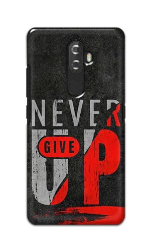 Image of Printed Hard Back Cover for Lenovo K8+ Plus Back Cover (Never Give Up) -190724(DP)